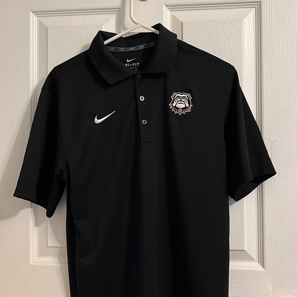 Nike black Georgia golf shirt